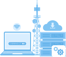 専用帯域で遅延無し