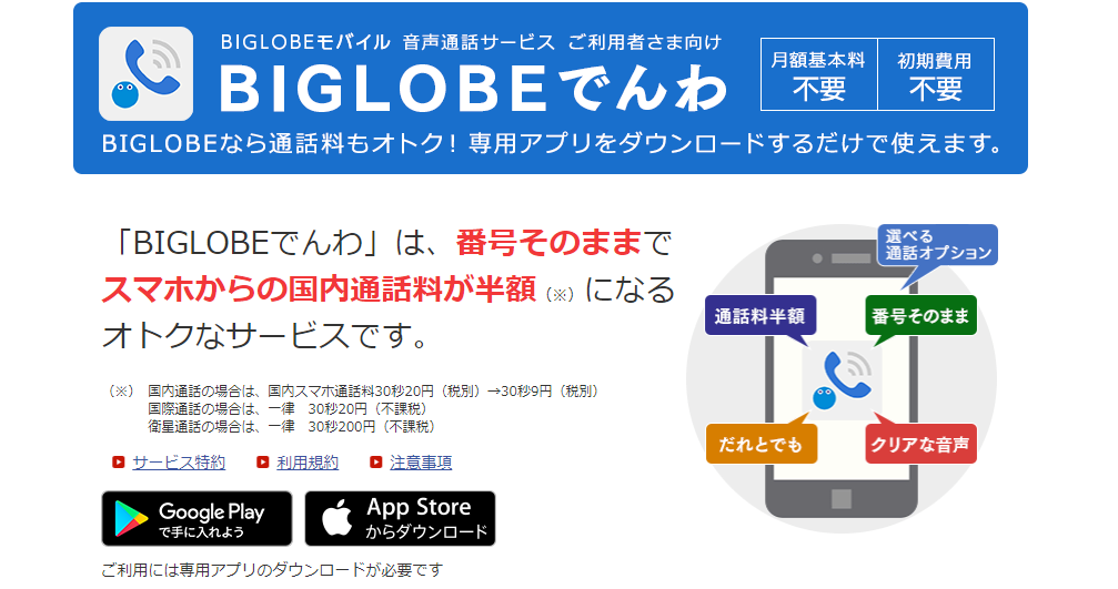 通話料が半額になるbiglobeでんわ 繋がらない場合の対処法 評判もご紹介 Iphone格安sim通信