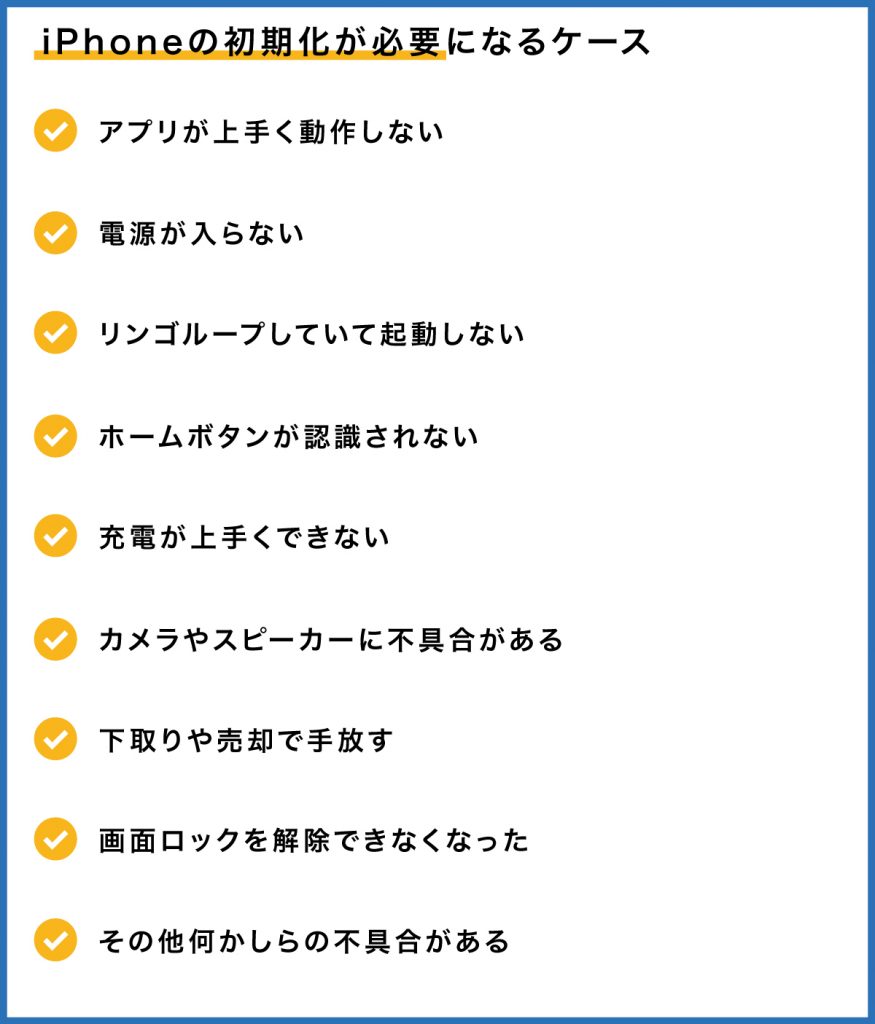 Iphoneの強制初期化方法 初期化できない Pcがない場合まとめ Iphone格安sim通信