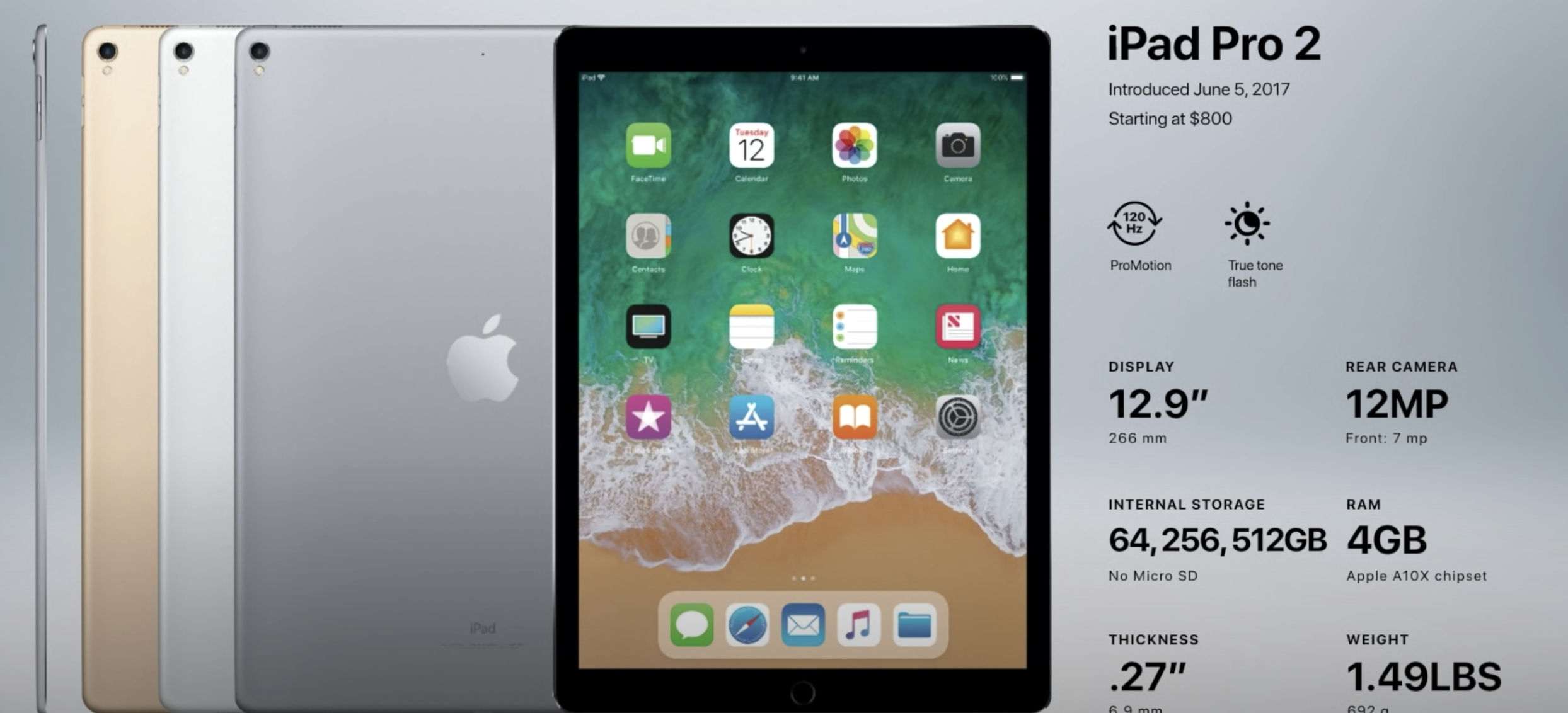 12.9インチ iPad Pro (第2世代)