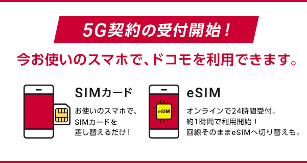 ドコモeSIMはどうやって契約する？契約の手順や変更方法について詳しくご紹介