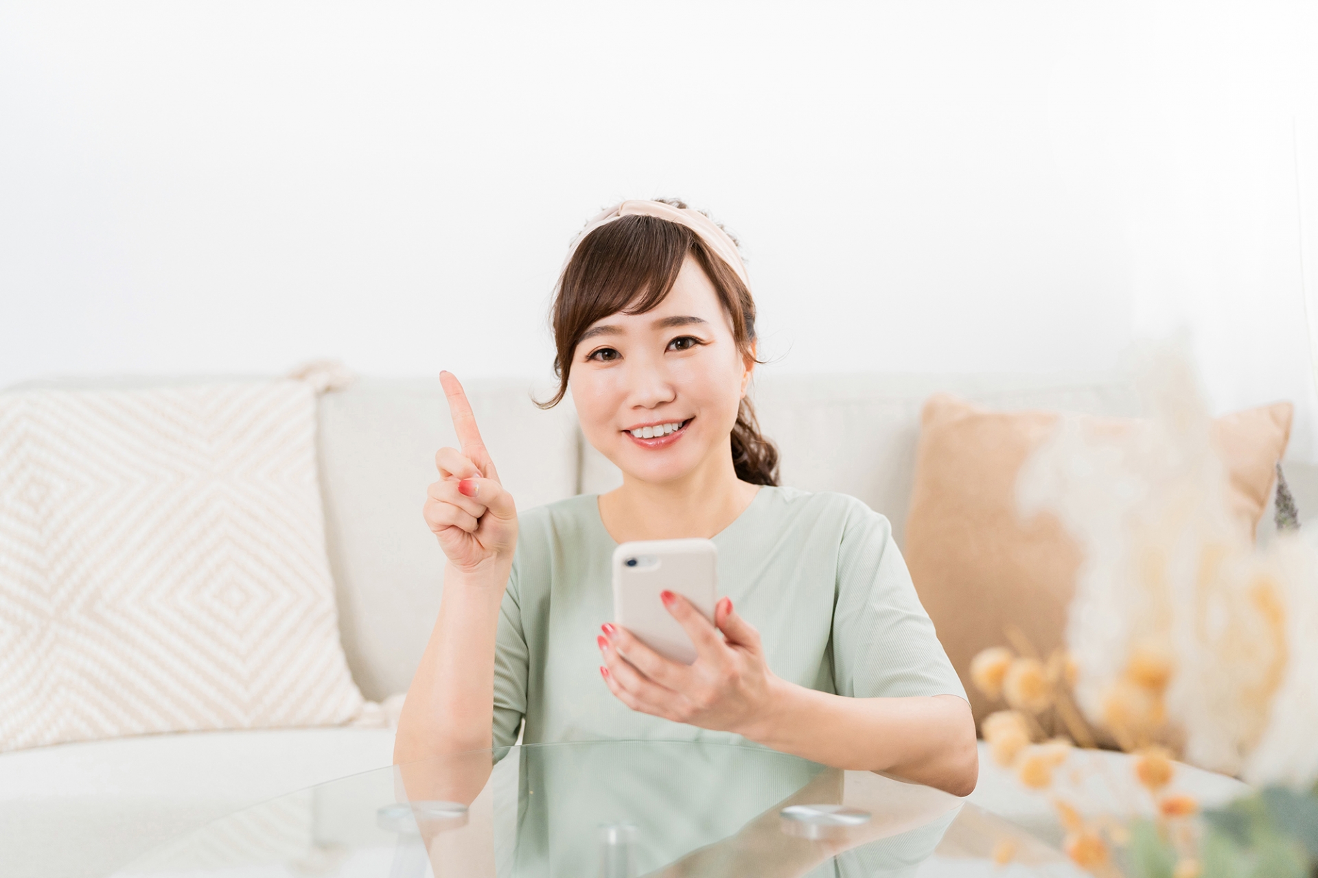 スマホで解決した女性