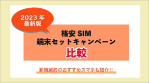 格安SIM端末セットキャンペーン