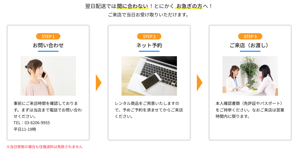 WiFiレンタル本舗 当日受取