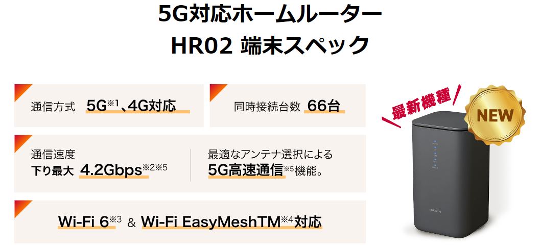 docomo home 5G tanmatu